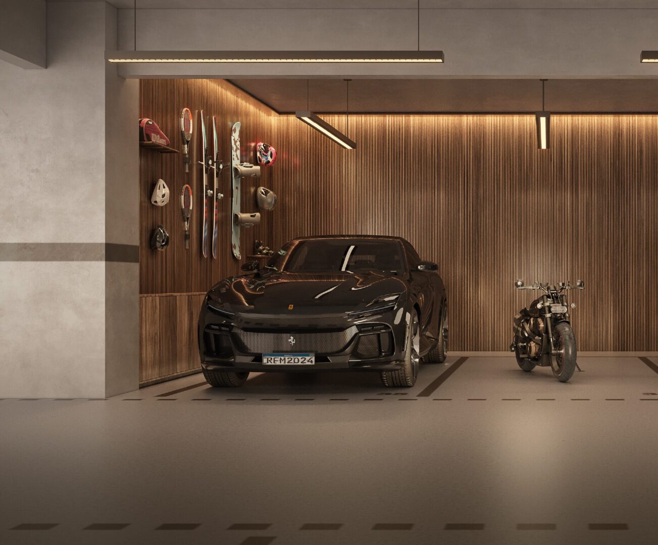 Novo lançamento da Consciente integra solução nas garagens para modelos esportivos e supercarros